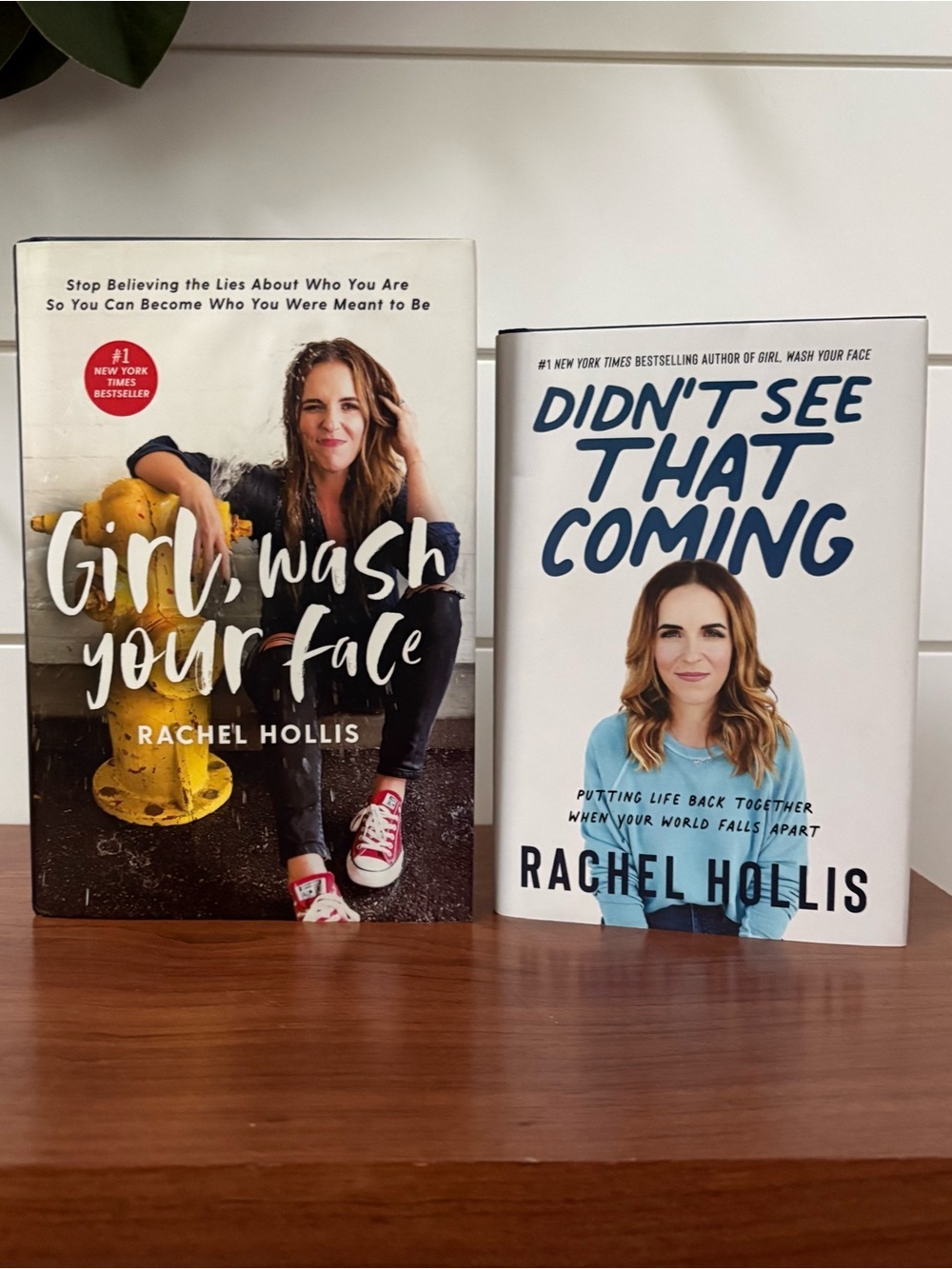 Rachel Hollis 2 Pack Hardback Books Girl Wash Your Face Didn’t See That Coming